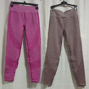 VS PINK Leggings Set Pink & brown Small